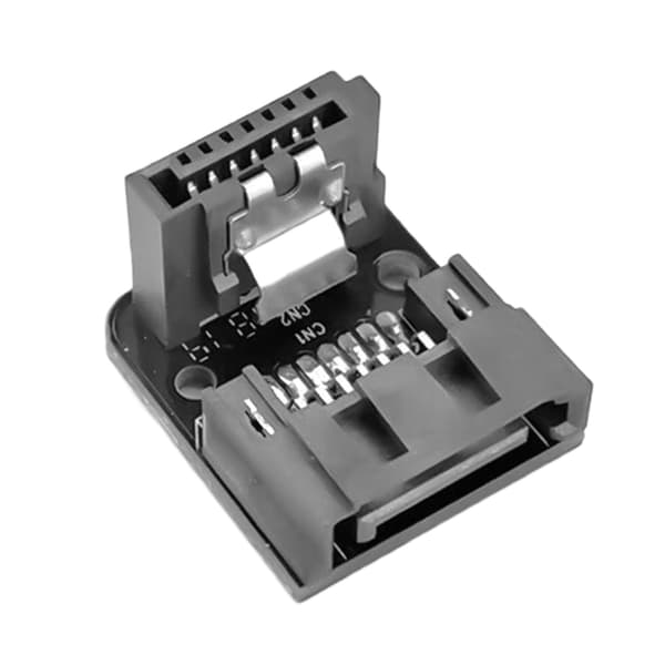 Pladsbesparende 90 graders Satas 7-pin adapter til HDD SSD'er computerkabinetbygning