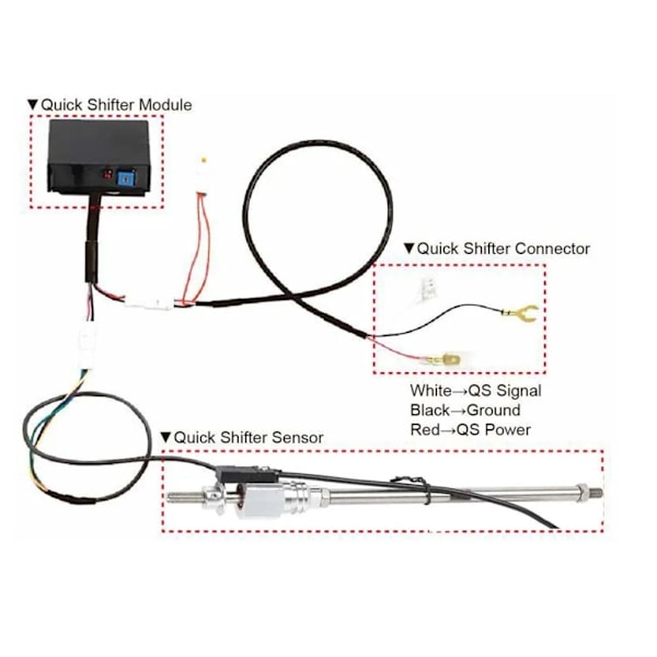 Kevyt Quick Shifter -anturisarja CB500X CB500F CB400X CBR500R CBR250RR -malleille