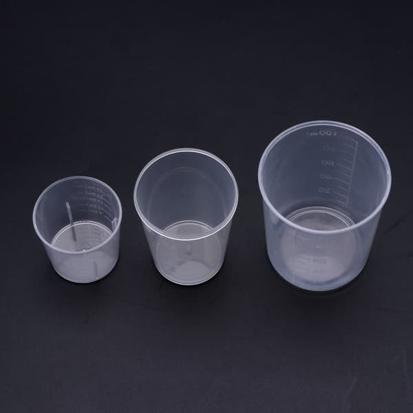 3 stk./sæt 30 50 100 ml multifunktionelle epoxy blandingskopper flydende beholderkopper