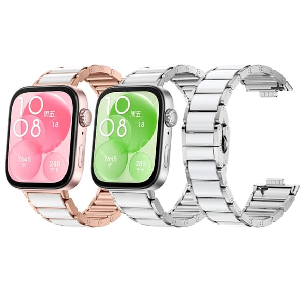 Erstatningsbånd Justerbart Belte Håndleddsrem Båndrem for Watch Fit 3 Silver