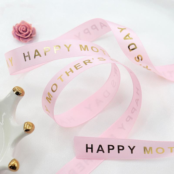 Grattis på Mors dag Band 10/50/100 Yard Bronzing Craft Ribbons Roll 10 yard