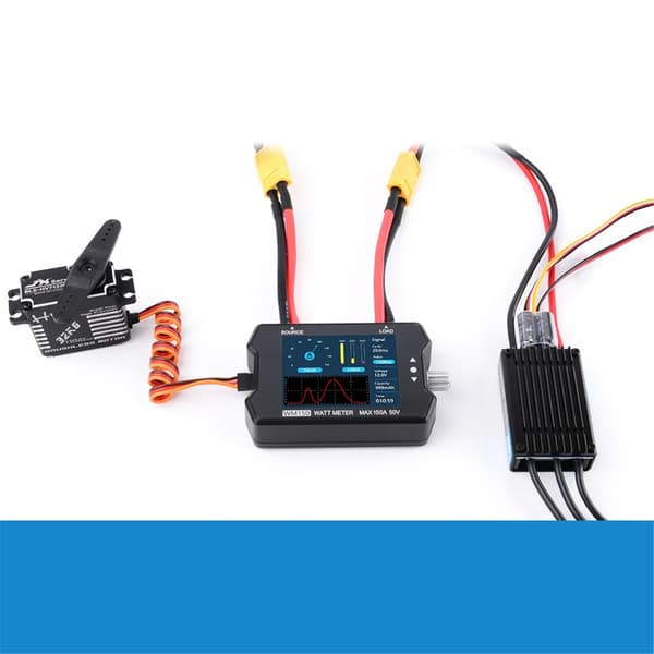 Power Testing Equipment WM150 150A 50V Watt Meter Strømtester LCD Display