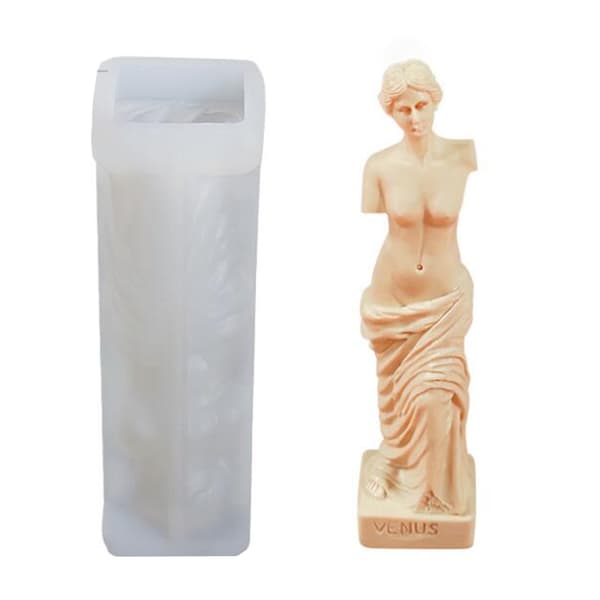 DIY Håndværk UV Epoxy Form Håndlavet Menneskekrop Lysestøbeform Silikoneform