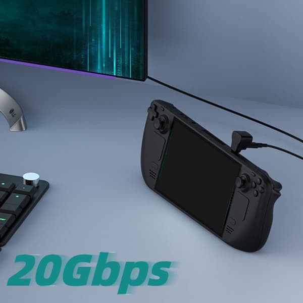 USB-C Hann 20 Gbps til USB-C USB 2.0 Hunn 100W Hurtiglading USB-C Forlenger