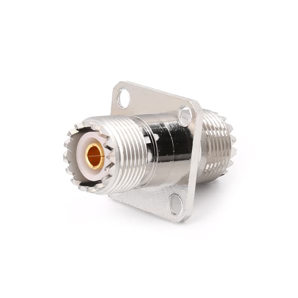 UHF SO239 Hun til Hun med Panelmontering RF-stik Koaksialkonverteradapter