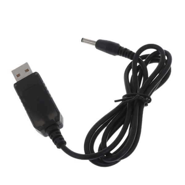 USB til 4.2V 3.5x1.35mm Ladekabel med LED-indikator for LED-hodelykt
