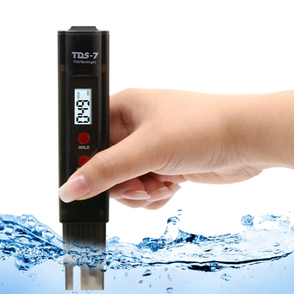 WaterMonitor AnalyzerDigital WaterQuality Tester Pen TDS Meter för Aquarium Fish Tank Pool med Data Hold-funktion