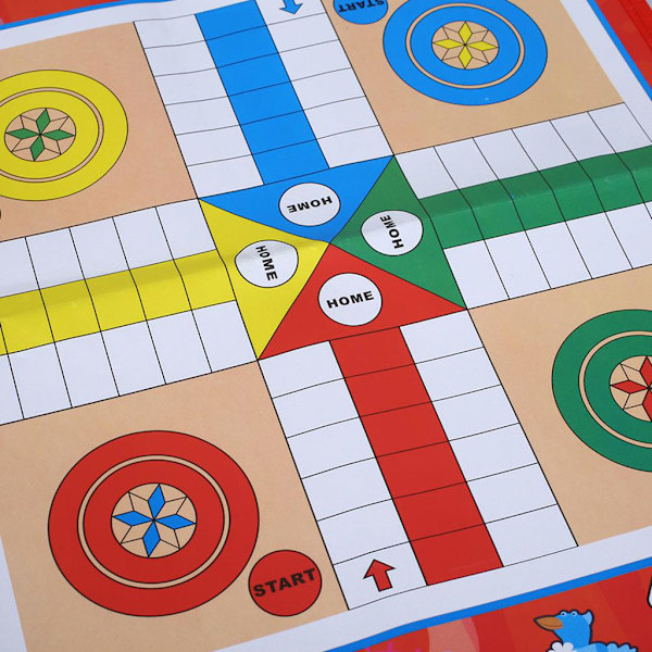 Klassiskt flygschackspel för barn Non-woven schackbräde Modernt Ludo Schack Familjefest Roligt brädspel Flygplanschack