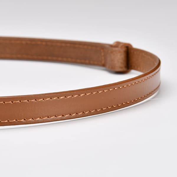 Retro midjeband för kvinnor Elegant läderrepbälte Mångsidig enfärgad light khaki