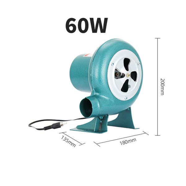 12VDC Elektrisk Smieblåser Kullstarter Røykervifte Multicolor 40 watts