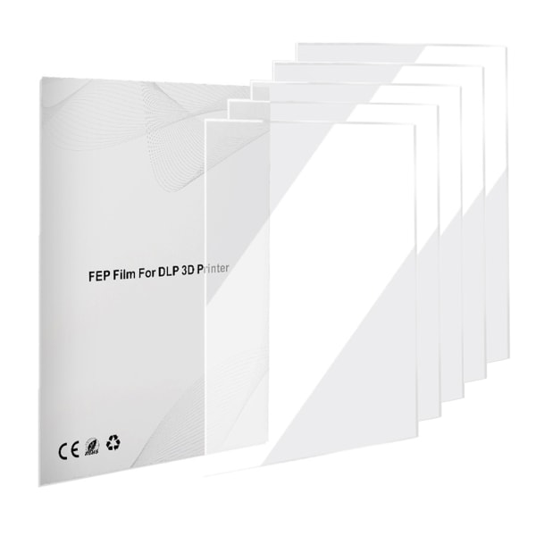 5 st/lot Original FEP Release Film Hög överföringsstyrka 200x260 mm För LCD SLA Resin DLP 3D-skrivare