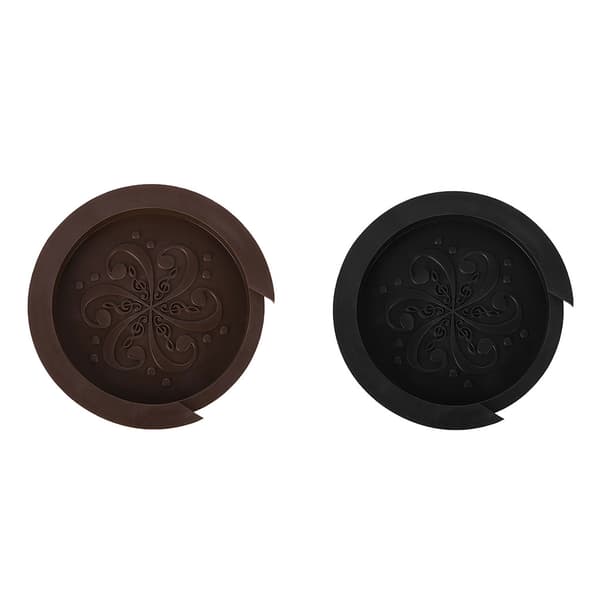 Silikon akustisk gitarr cover Svag ljudbuffertplugg Gitarrtillbehör Black