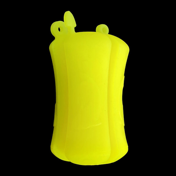 Flexibelt fiskespö förankringsklämma Återanvändbar fiskespöhållare Fiskspöskydd Fiskeredskap Förhindra spökollision Yellow