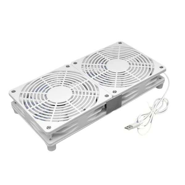 120 mm USB elektronisk køleventilator Støjsvag computerelektronik kølere hjem White Single fan