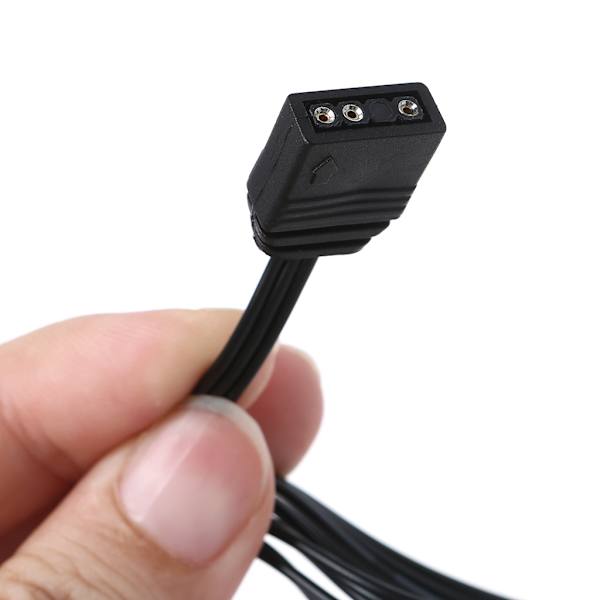 5V 3 stift 4 stift ARGB RGBW kabeldelarnav för case Tape Förlängningskabel Adapter LED Strip Light PC RGB Fläktkylare SATA