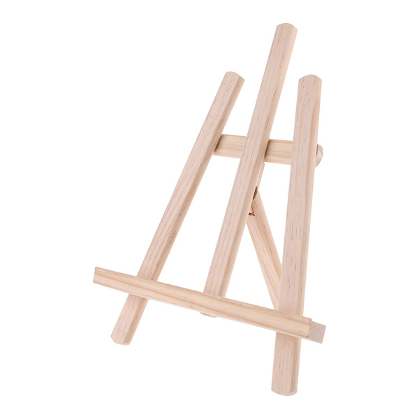 Mini Bordstativ Lille Staffeli Stand 21 x 28 cm Kunst Display Stand Justerbar Foldbar til Visning af Kunstmaleri