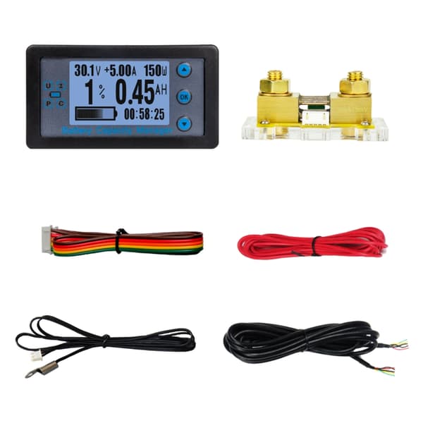 Batterikapacitetsindikator DC8V-120V Bil Motorcykel Voltmeter Spänningsmätare