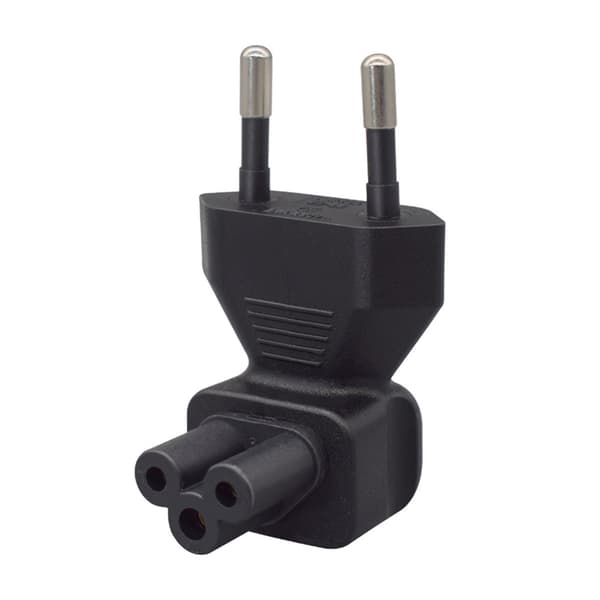 EU4.0MM til IEC320 C5 strømadapter EU-standard 2-pinners til IEC320 C5