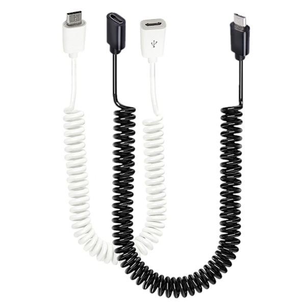Mikro- USB kabel, hona till hane förlängningsladdningssladd Datatråd Signalstabilitet Överföringslinje 100cm/300cm Black 1m