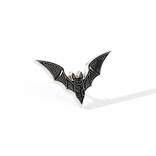 Fladdermus Emalj Pin Alternativ Goth Mode Witchy Style Halloween Gåva Spöklik Lapel Brosch Smycken Tillbehör Punk Badge Pin