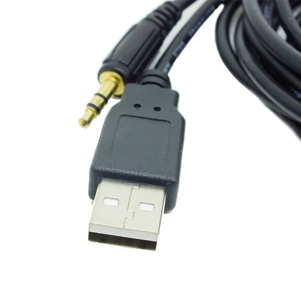 Car Dash Flush Mount USB Port Panel Auto Båt 3,5 mm AUX förlängningskabel Adapter