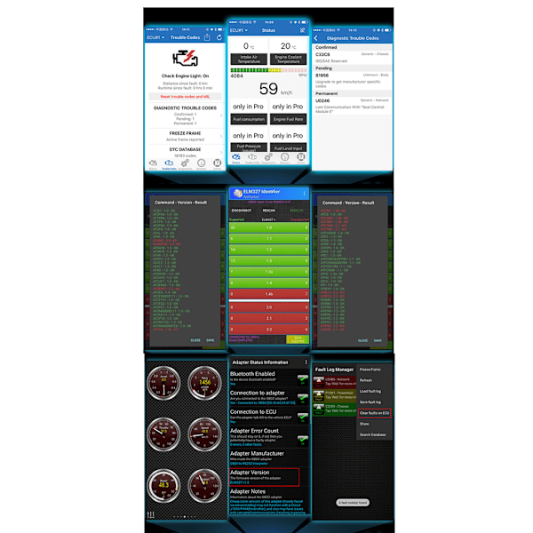 Bilkode Læser VC100 OBD2 Scanner Automotive Fejlkode Læser Scanner
