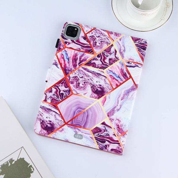 Magnetisk stötsäker antidammskydd för case Tablettstöd Stativ Flip Cover för Pad Pro 11 2020 2018/Air4 10.9 Purple