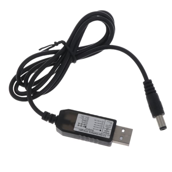 USB til DC 5.5x2.5mm til DC 4.2Volt Strømplugg Koblingskabel USB til DC