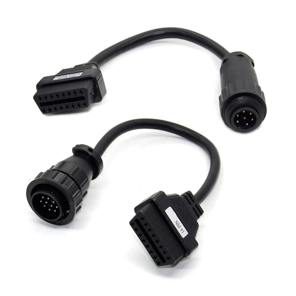 8x OBD2 Adapterkabler Diagnostisk Stik Til Motorstyringsenhed Programmering