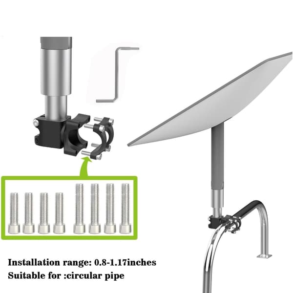 Stigemontering 0,8-1,17'' Installationsområde Montering