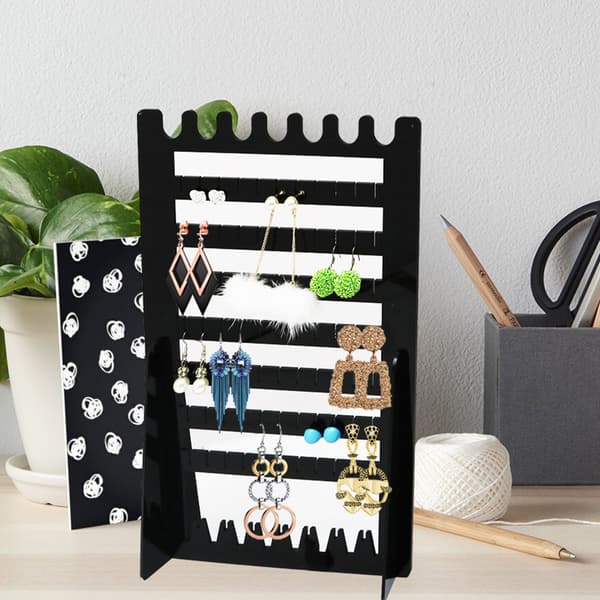 Smykke Display Opbevaringsstativ 7 Niveauer Øreringe Holder Organizer Stativ Hylde