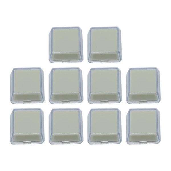 10 stk. Doble lag Keycaps Gjennomsiktige Keycaps Avtakbare Papirklemmer Custom MX Switch Relegendable Keycap Shell Protect