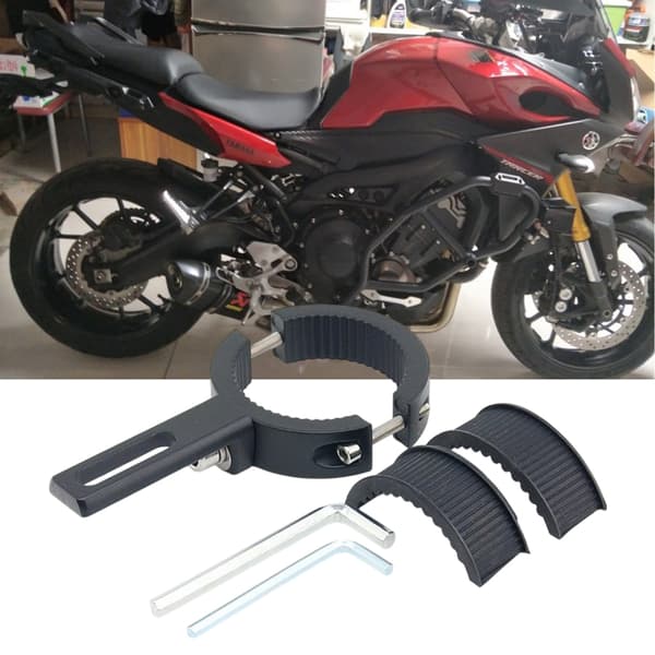 Flexibelt motorcykelljusfäste Justerbar 20 till 38 mm metallmontering Large