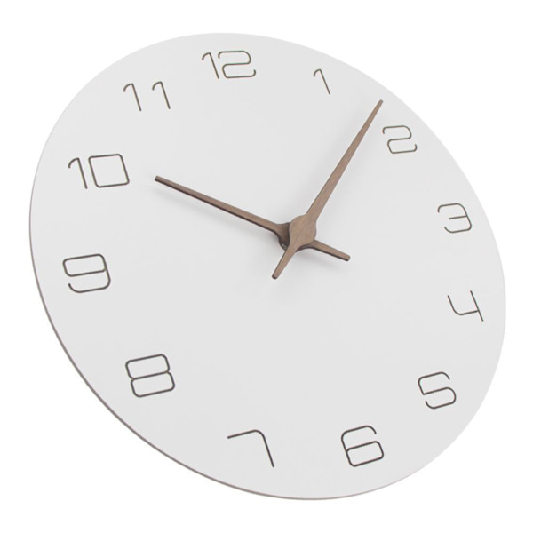 11'' träväggklocka Ramlösa klockor med tyst kvartsrörelse Modern stil byväggklockor Dekoration för hemmet