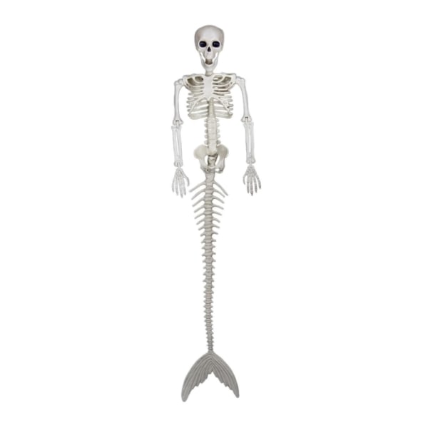 Halloween Skelett Fishwomen Dekor Poseable Arm & Tail, för Haunted Ship Displays rörliga leder, Halloween-prydnader