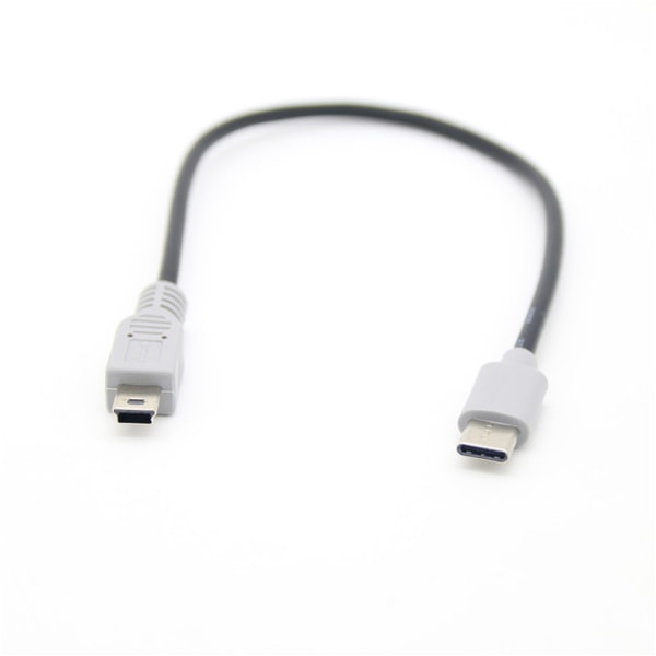 1M USB Typ C 3.1 Hane Till Mini USB 5 Pin B Hane Plug Converter OTG Adapter Bly Datakabel för mobil för Macbook Access