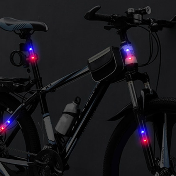 Solcelledrevet trafikadvarselslampe LED-pære til bil, motorcykel og cykler