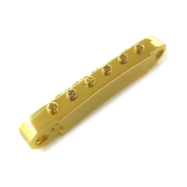 6 Strings Guitar Roller Sadel Bridge Tune-O-Matic Bridge elektrisk gitarr Roller Bridge med dubbar ersättningsdel Silver
