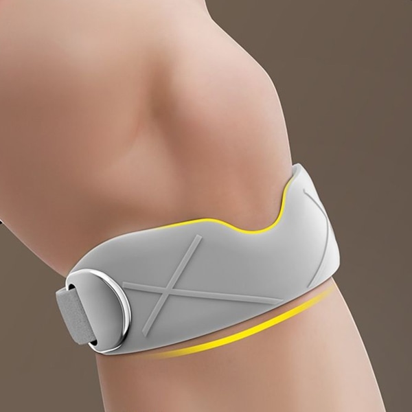 Pustende knebeskyttelse med justerbar passform og silikonpolstring for leddbeskyttelse Gray