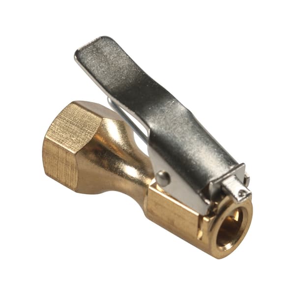Luftchuck for dekk med klipsadapter messing låsende dekkpumpe dyseadapter