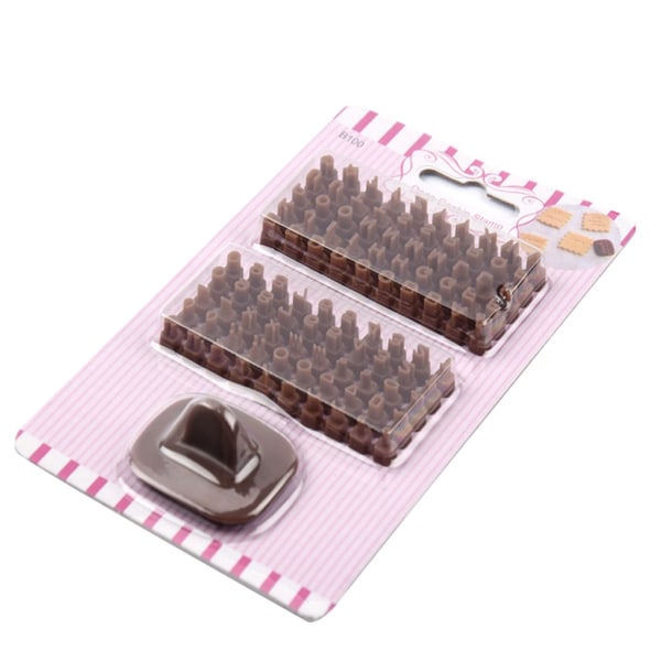 Kakeformer Bokstav Tallformet Kjeksform Bakeverktøy Plastmateriale Perfekt DIY Bakegave for Bakeentusiaster