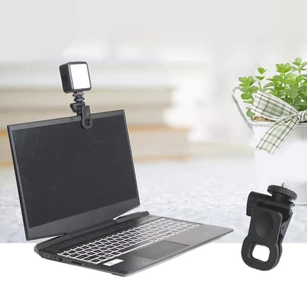 Skærm Top Mount Webcam Stativ Universal Connector 1/4 til Tripod & Tablet