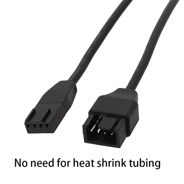 30cm/50cm/100cm Datorkylfläkt PWM Temperaturkontroll 4Pin förlängningskabelfodral Case Power 100cm