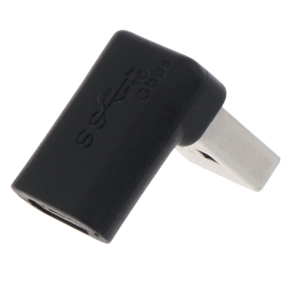 10Gbps 90 grader högervinklad USB 3.0 hane till typ C honadapter Super Speed Data Sync Laddningskonverterare för bärbar dator
