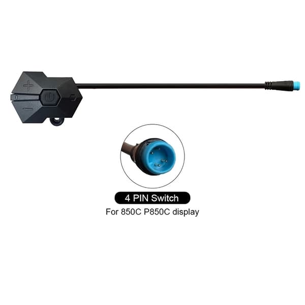 4-pin bryterknappkontroller for Bafang P850C monteringsmotor displaypanel