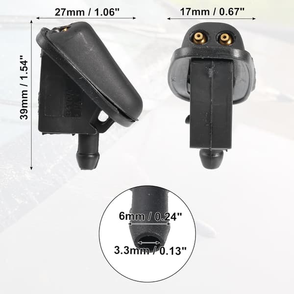 2 stk. højtydende forrudevaskerdyser 61667146377 til Mini R50