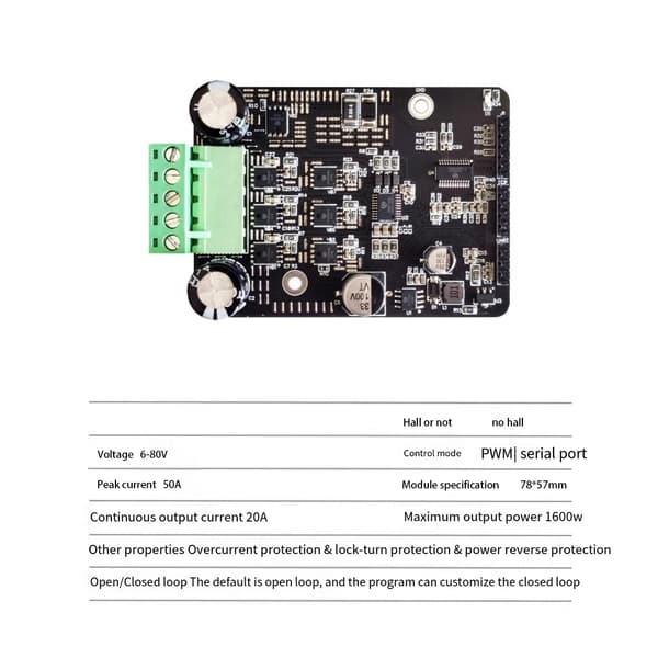 Intelligent PWM Motor Elektronisk Hastighetskontroller for Modellhåndverkprosjekter