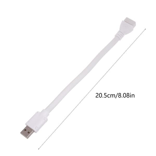 Alsidig USB-forlængerledning med svanehals, strømadapterlinje til USB-enheder