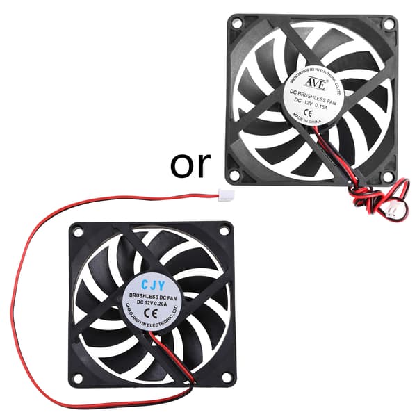 DC12V Kylfläkt 8cm DC Borstlös Höghastighetsluftflöde 2600R Tyst PC Miner