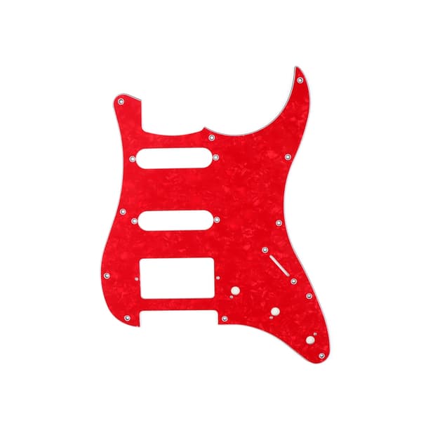 3-lagers 11-håls elgitarr valskydd anti-scratch pärlplatta cover för ST SQ elgitarrtillbehör White pearl